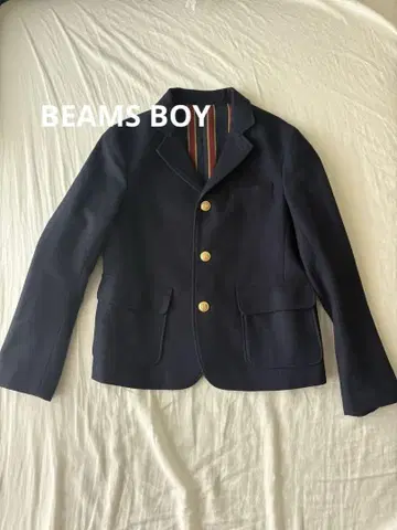 네이비 자켓 골드 버튼 BEAMSBOY 네이비