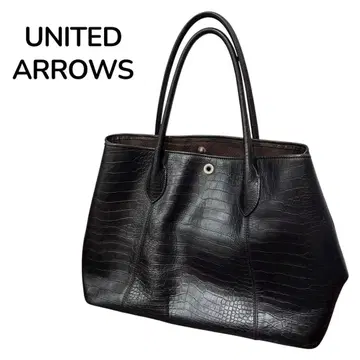 UNITED ARROWS 유나이티드 애로우즈 가죽 비즈니스 토트백