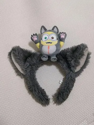 유니버셜 할로윈 미니언 고양이 귀 머리띠