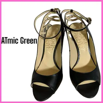 [AtomicGreen] 오픈토 펌프스 프렌치 힐 블랙