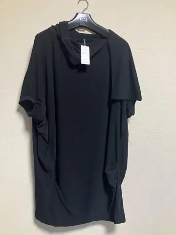 카와이 오카다 루즈 실루엣 원피스 블랙 L-LL 새상품 미사용품