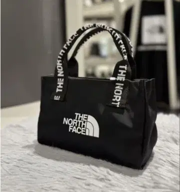 [ 미사용 새상품 ] THE NORTH FACE 블랙 토트백 미니