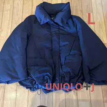 UNIQLO+J 하이브리드 다운 자켓 네이비 L 사이즈