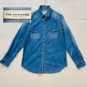 THE SHINZONE 신존 긴팔 데님 셔츠 인디고 사이즈 36
