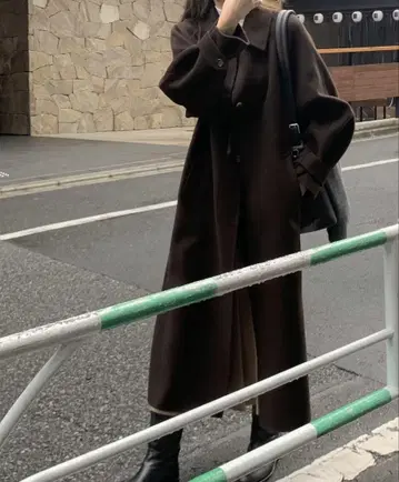 ounce handmade raglan trench cort 브라운