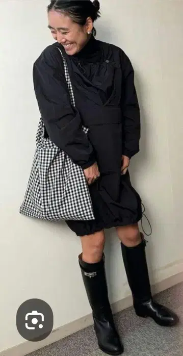Coudre 깅엄 체크 원 숄더