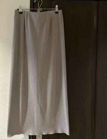 Gready Brilliant TC 와이드 골지 타이트 스커트