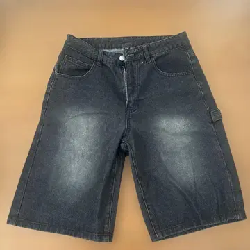 블랙 데님 숏팬츠