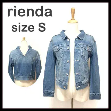 rienda 리엔다 데님 자켓 G 면 100% 라이트 블루 S