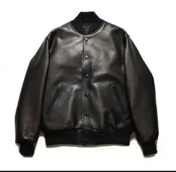 MINEDENIM Rusty Calf Leather Varsity Jac