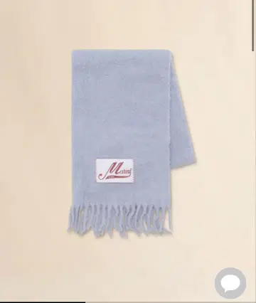 Manni 라이트 블루 알파카 스카프
