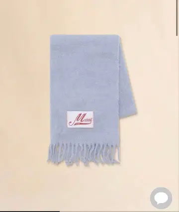 Manni 라이트 블루 알파카 스카프