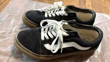 Vans 블랙/화이트 스니커즈 25cm