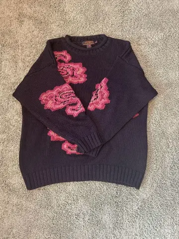 VTG Eddie Bauer 페이즐리 코튼 니트 스웨터
