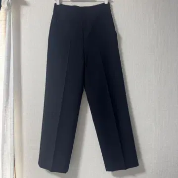 UNITED ARROWS 슬랙스 팬츠 네이비 와이드 고품질
