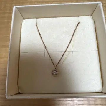 로즈 골드 목걸이 다이아몬드