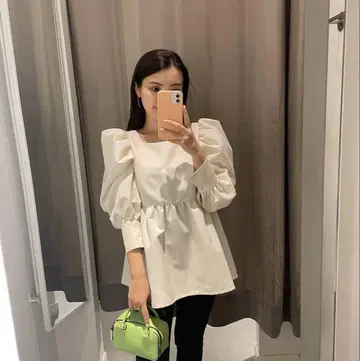 CAVORI 카볼리 블라우스 화이트