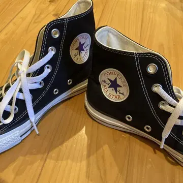 CONVERSE ALL STAR 블랙 하이컷 스니커즈
