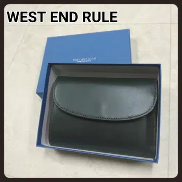 WEST END RULE 3단 접이식 지갑 가죽 그린