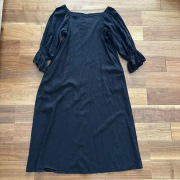 차오패닉 블랙 원피스 반팔 퍼프 슬리브 새상품급