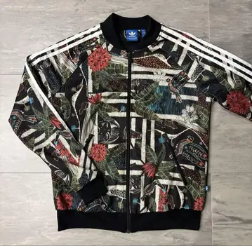 adidas 트로피컬 꽃무늬 저지 UK M