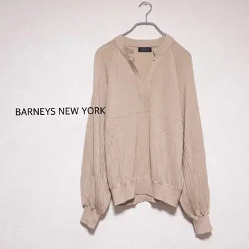 BARNEYS NEW YORK 리브 니트 펄 베이지 계열
