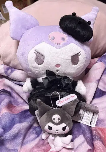 새상품 산리오 쿠로미 봉제 인형 마스코트 2세트