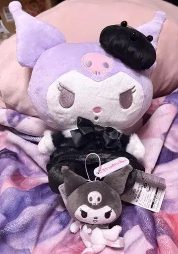 새상품 산리오 쿠로미 봉제 인형 마스코트 2세트