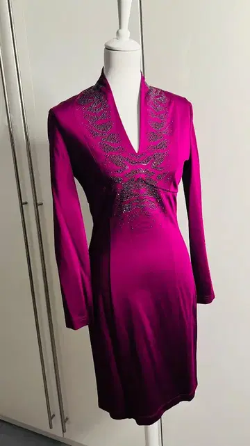 Just cavalli 일회 착용 이탈리아제 스트레치 드레스