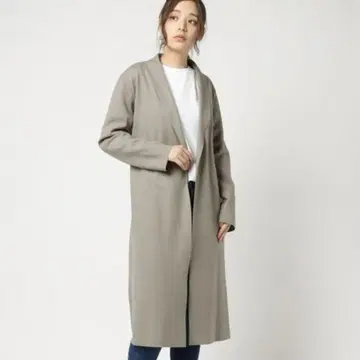 RIVE DROITE 압축 스무스 숄카라 코트 울 코트