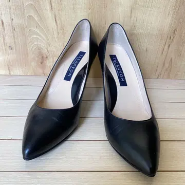 [ 새상품급 ] 타라논트 펌프스 플레인 가죽 23cm 다이애나 블랙