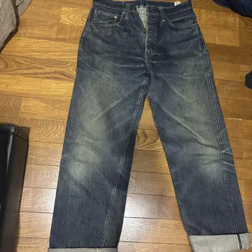 다크 네이비 스트레이트 레그 데님