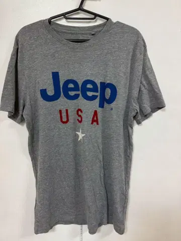 Jeep USA 로고 티셔츠 그레이