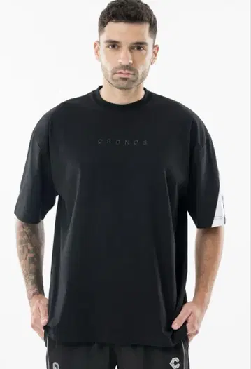 CRONOS 오버사이즈 T셔츠 XL 블랙