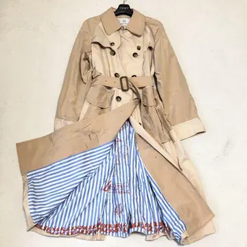 츠모리치사토 뉴세임가바 트렌치코트 사이즈 2 핑크 베이지