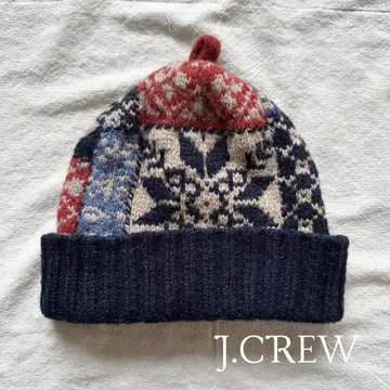 J.CREW 노르딕 무늬 니트 모자 비니