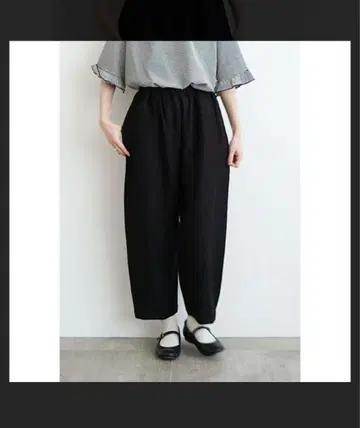 오로네 코튼 린넨 벌룬 팬츠 evam eva