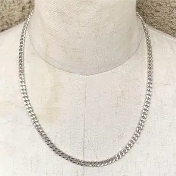 SILVER925 FLAT LINK NECKLACE / 실버 / 목걸이