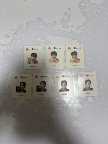 한국 BTS 진라면 진 스티커 4종
