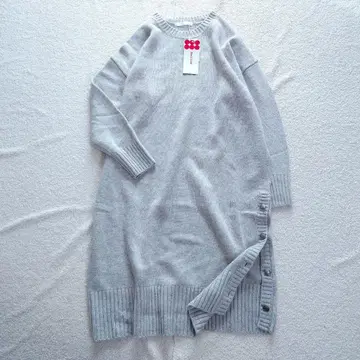 택 포함 DoCLASSE 캐시미어 혼방 원피스 슬릿 빅 사이즈 XXL