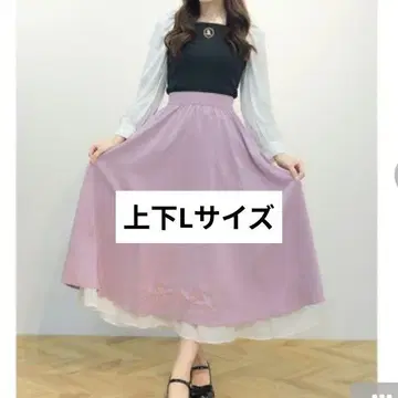 디즈니 시마무라 잠자는 숲속의 미녀 오로라 공주 티셔츠 스커트 L 사이즈