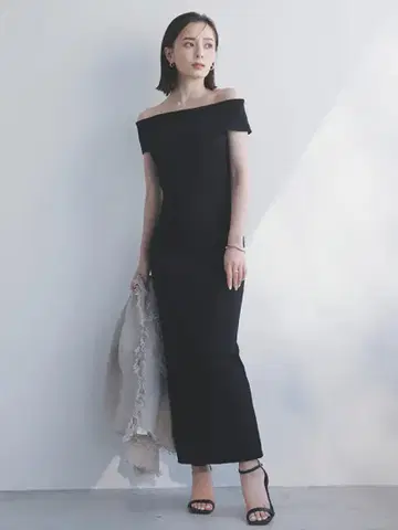 anuans 문넥 타이트 원피스