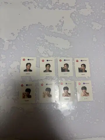 BTS 진라면 진 스티커 4종 각 2개