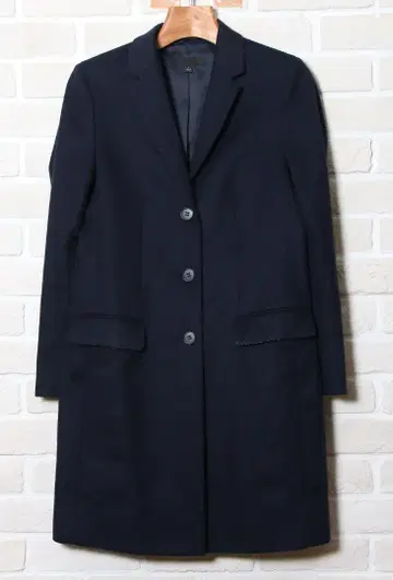 새상품급 유니클로 여성용 캐시미어 블렌드 체스터 코트 S
