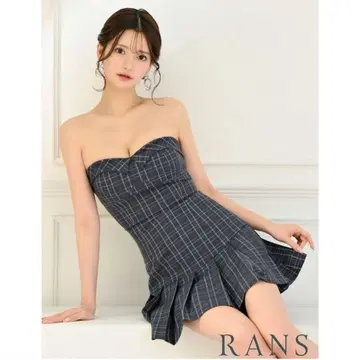 RANS 체크 무늬 드레스