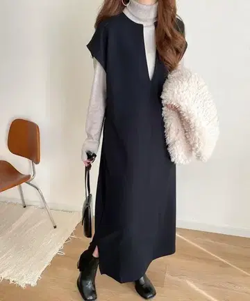classicalelf 키넥 롱 오버롤 스커트