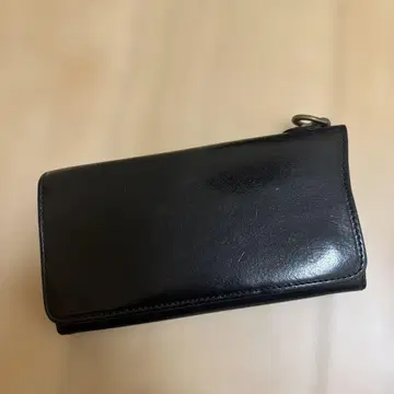 CORBO 장지갑 블랙 가죽