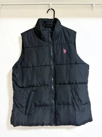 [ 미사용 ] U.S. Polo Assn. 블랙 다운 베스트