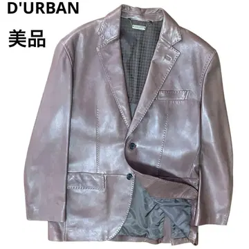 새상품급 D'URBAN 더반 라무 소프트 가죽 싱글 테일러드 자켓