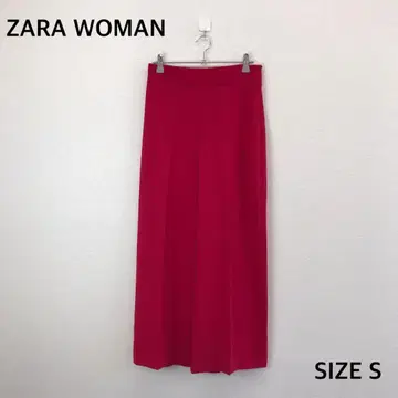 자라 ZARA WOMAN 와이드 팬츠 S 사이즈 레드
